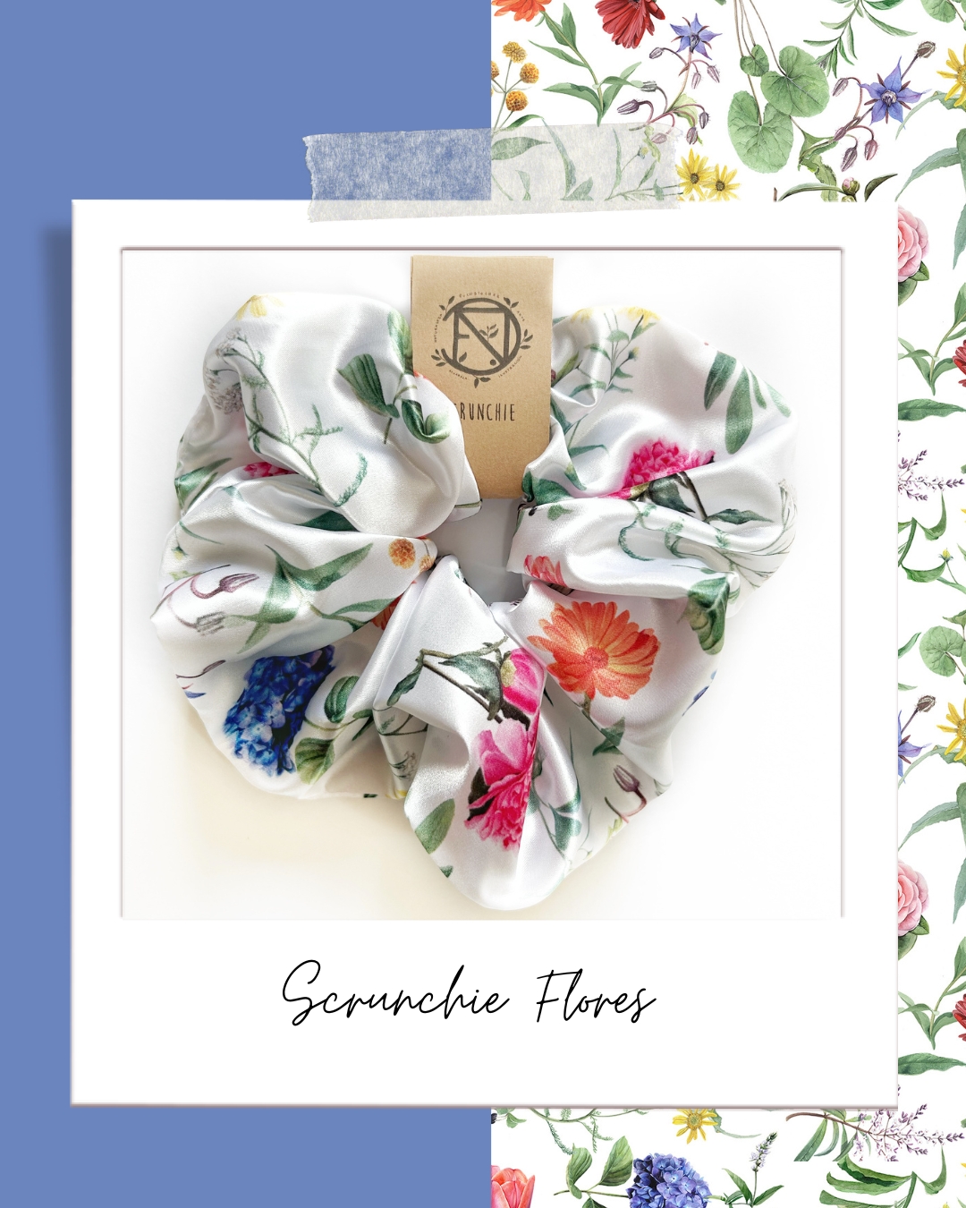 Scrunchie Flores