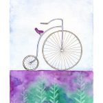Bici Lila Y Verde